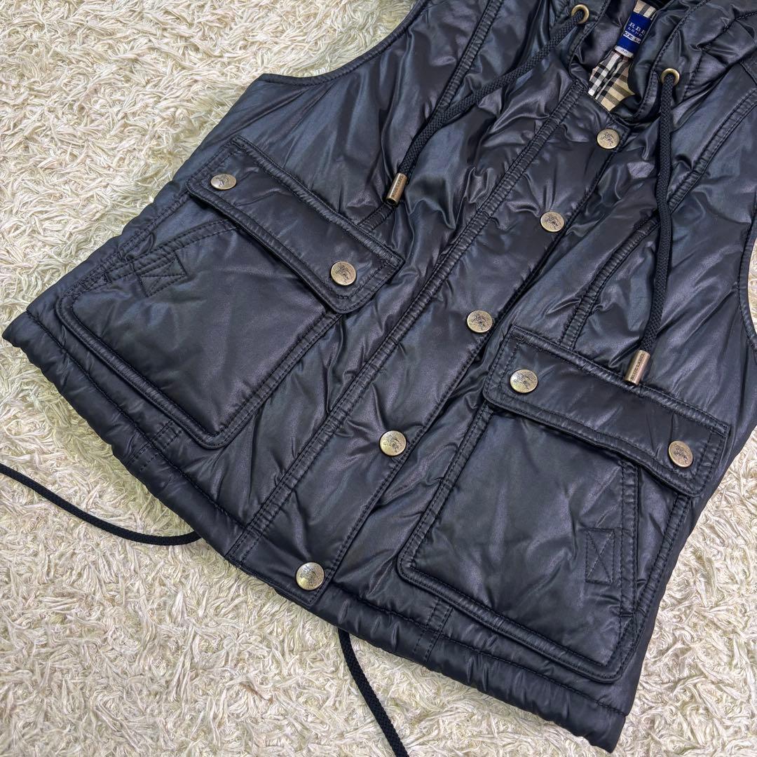 バーバリーロンドン　ブルーレーベル　ホース刺繍　ノバチェック　ジャケット　ベスト