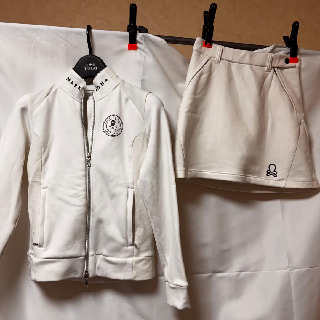 マークアンドロナ レディース セットアップ ホワイト Sサイズ