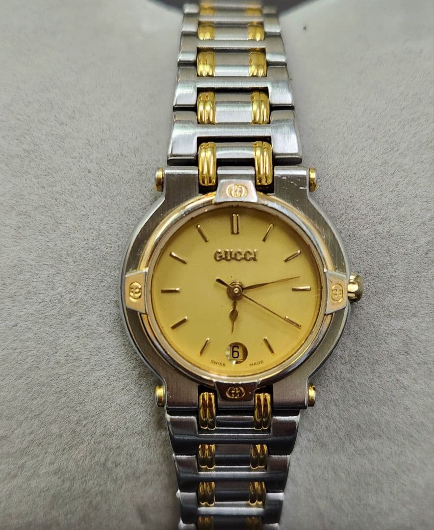 GUCCI グッチ 9000L レディース腕時計 ゴールド 　稼働