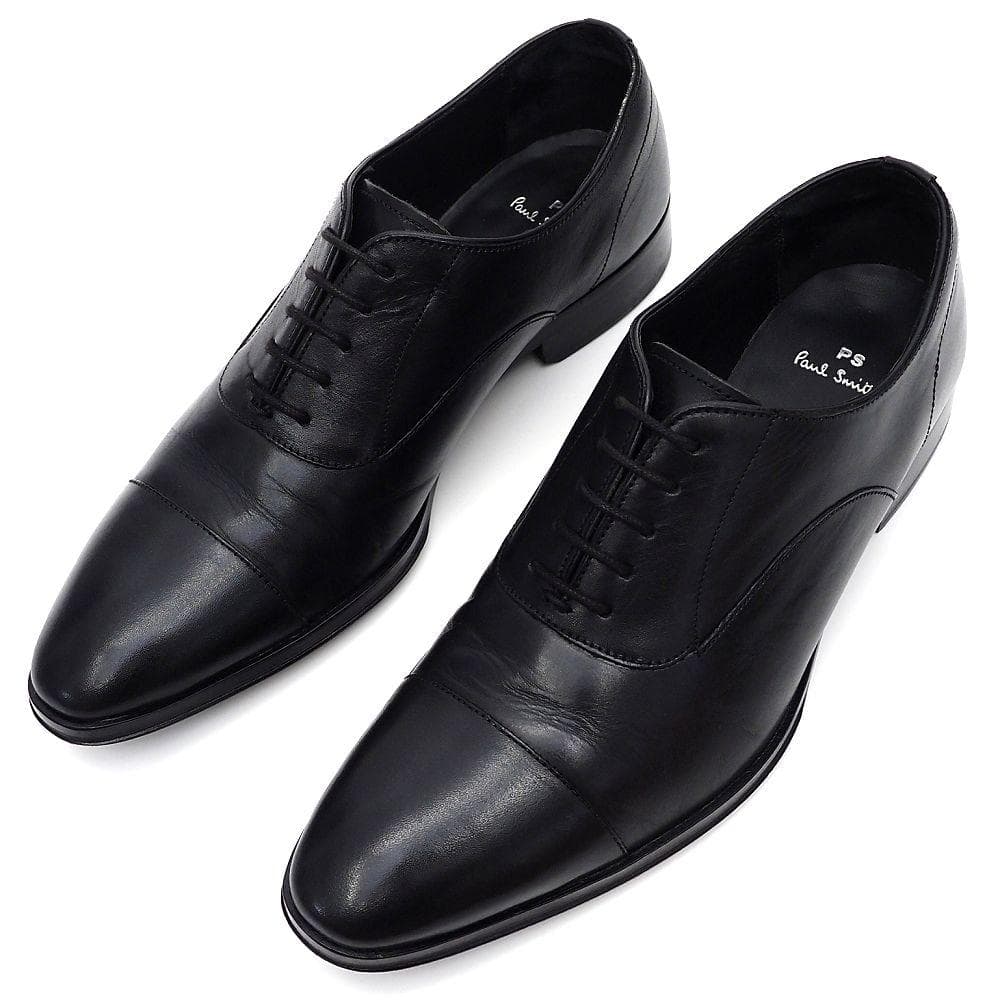 I06113 超美品 PS Paul Smith ストレートチップ 革靴 UK8