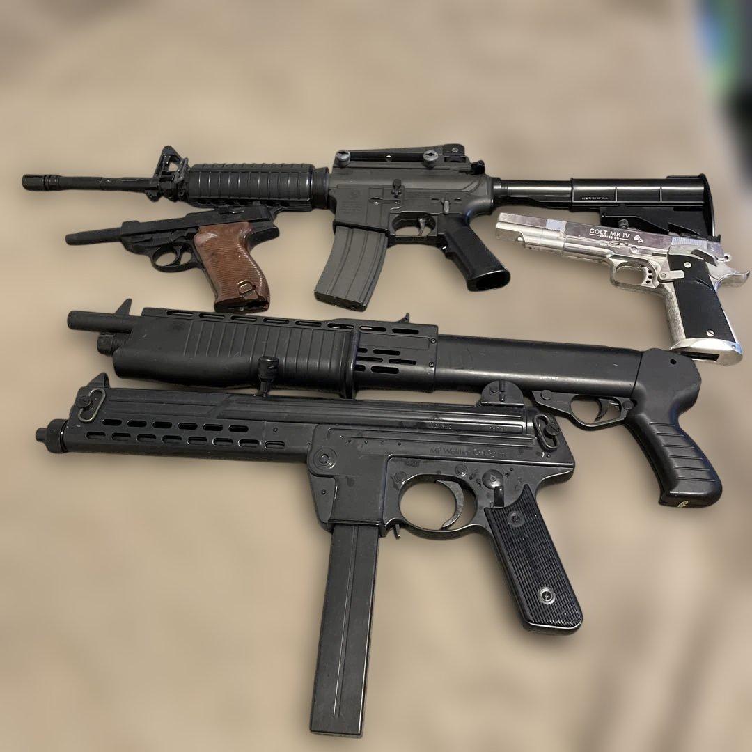 モデルガン　エアガン 5本セット ブラック