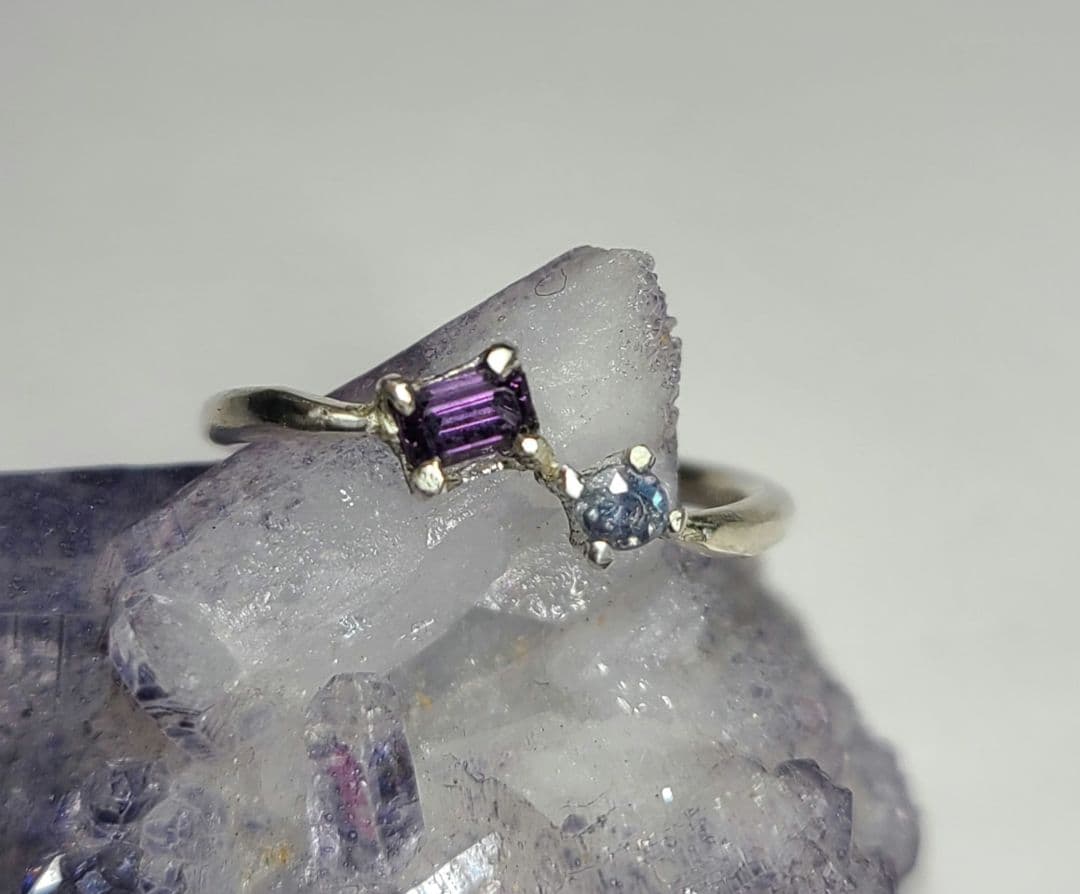 えむえす★カラーチェンジガーネット&アレキサンドライト★リングオーダー