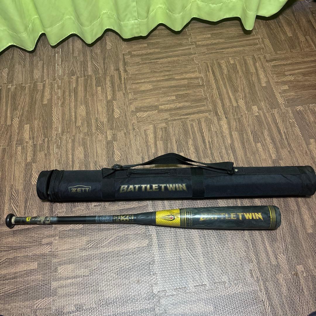 ZETT BATTLETWIN 軟式バット ケース付き