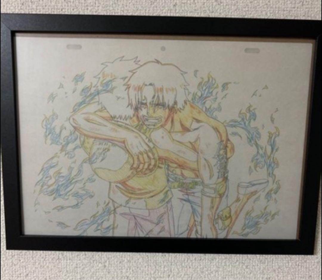 ワンピース　原画　 ルフィ　エース