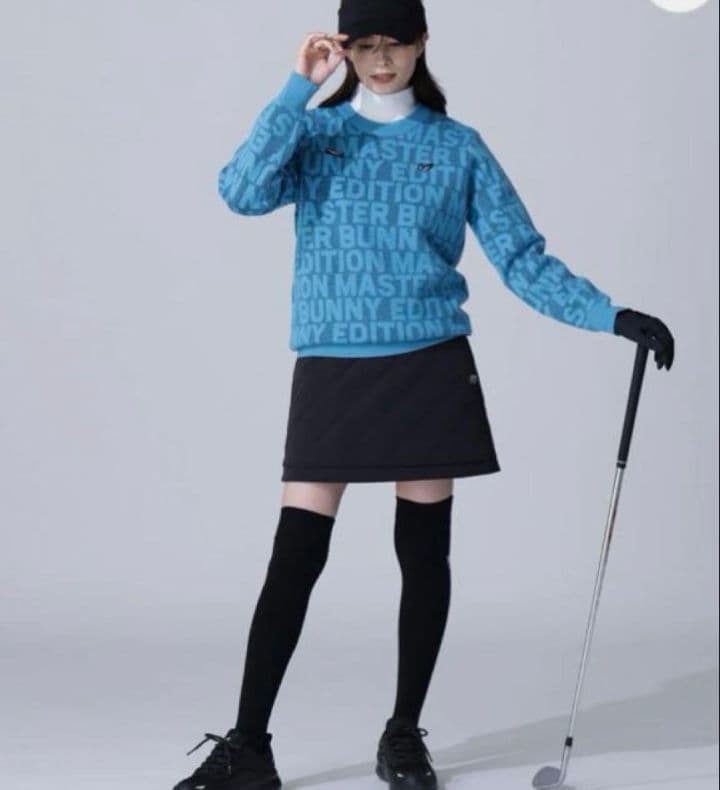 MASTER BUNNY マスターバニー ロゴクルーネックニットプルオーバー