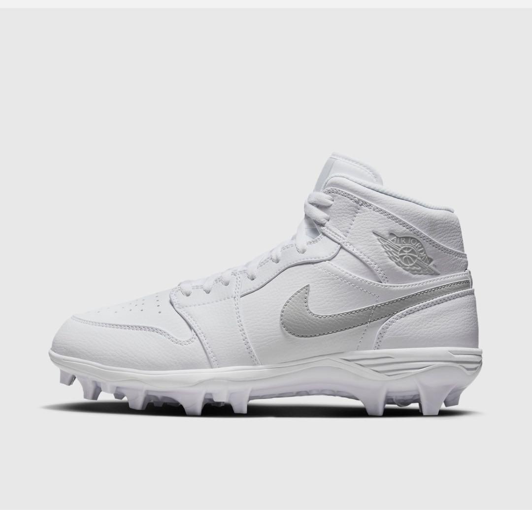 スパイク Air Jordan 1 Mid White Cleats 27.5