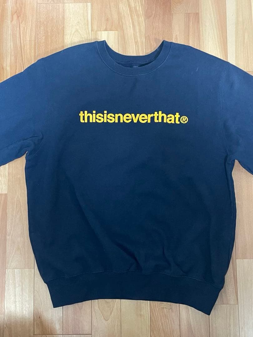 thisisneverthat ネイビー トレーナー Lサイズ