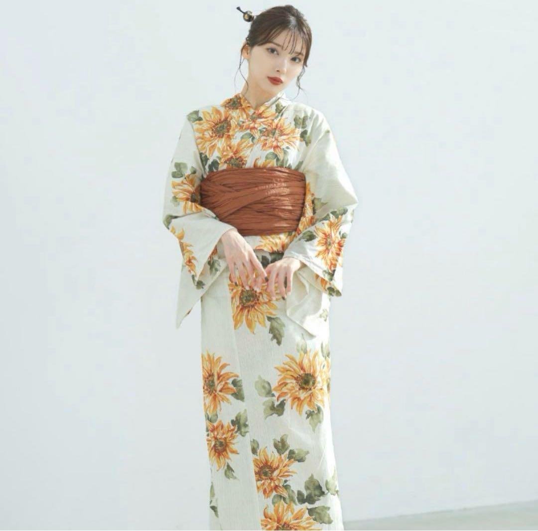 【24時間以内発送】dita ディータ 浴衣 夏色の向日葵しらべ ひまわり