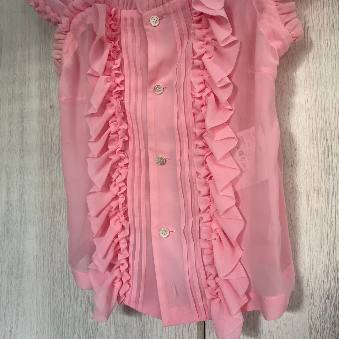XS フリルキャミソールブラウスCOMME des GARÇONS GIRL