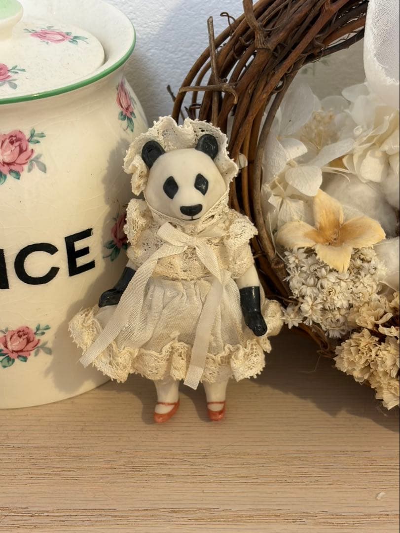 ドール作家様による小さなパンダドールさん　オールビスク