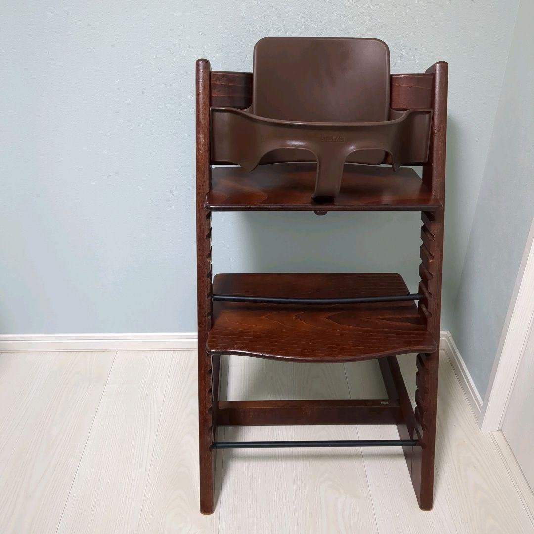 【ベビーセット付き】ストッケ トリップトラップ ブラウン ベビーチェア