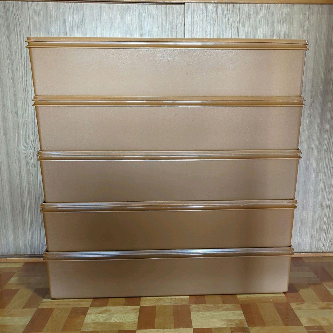 Rijimomタッパーウェア ロング スーパーケース 5つ まとめ売り 中