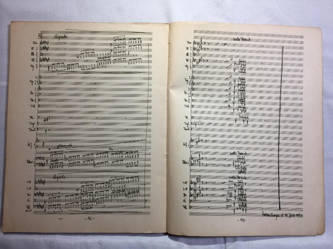 希少ー（ジークフリート・マトゥス Klavierkonzert スコアー）