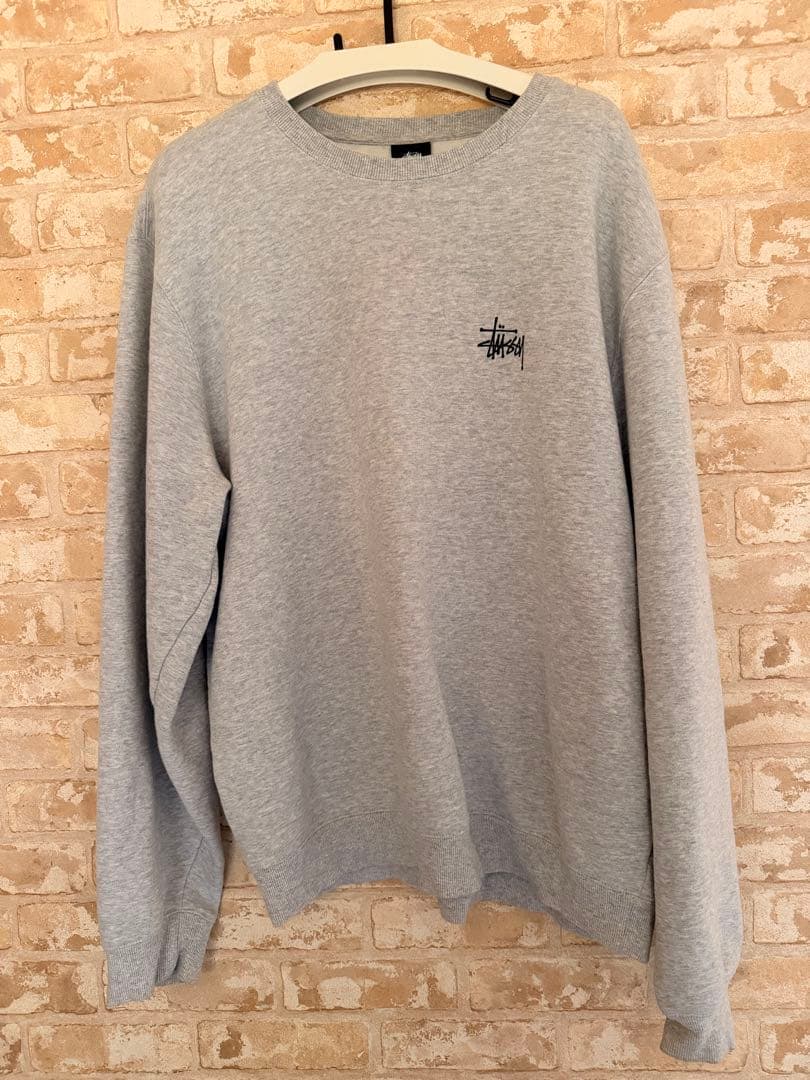 Stussy グレー トレーナー XLサイズ