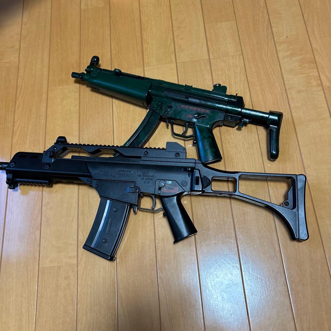 k*u様 東京マルイ　エアガン　電動　mp5 G36c セット