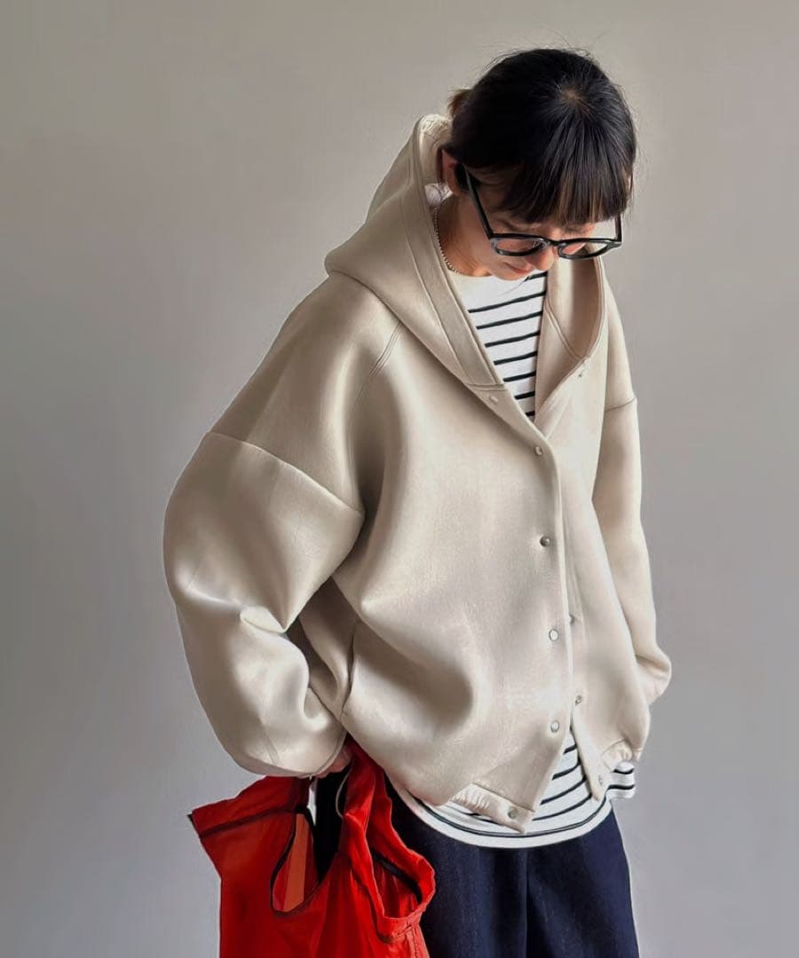 ARULLE フロントスナップダイバーパーカー