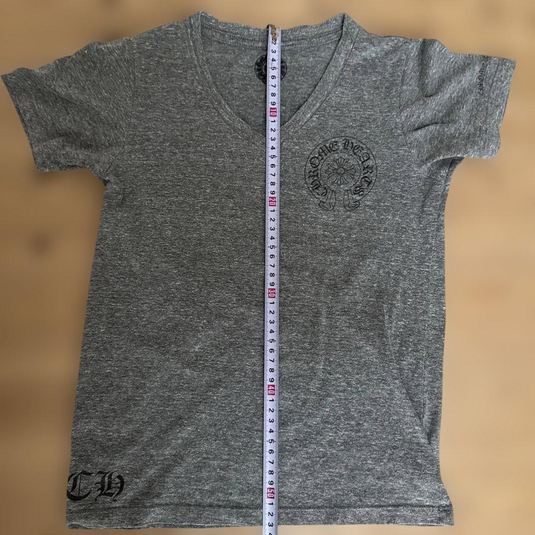 【超希少】Chrome Hearts グレー Vネック Tシャツ