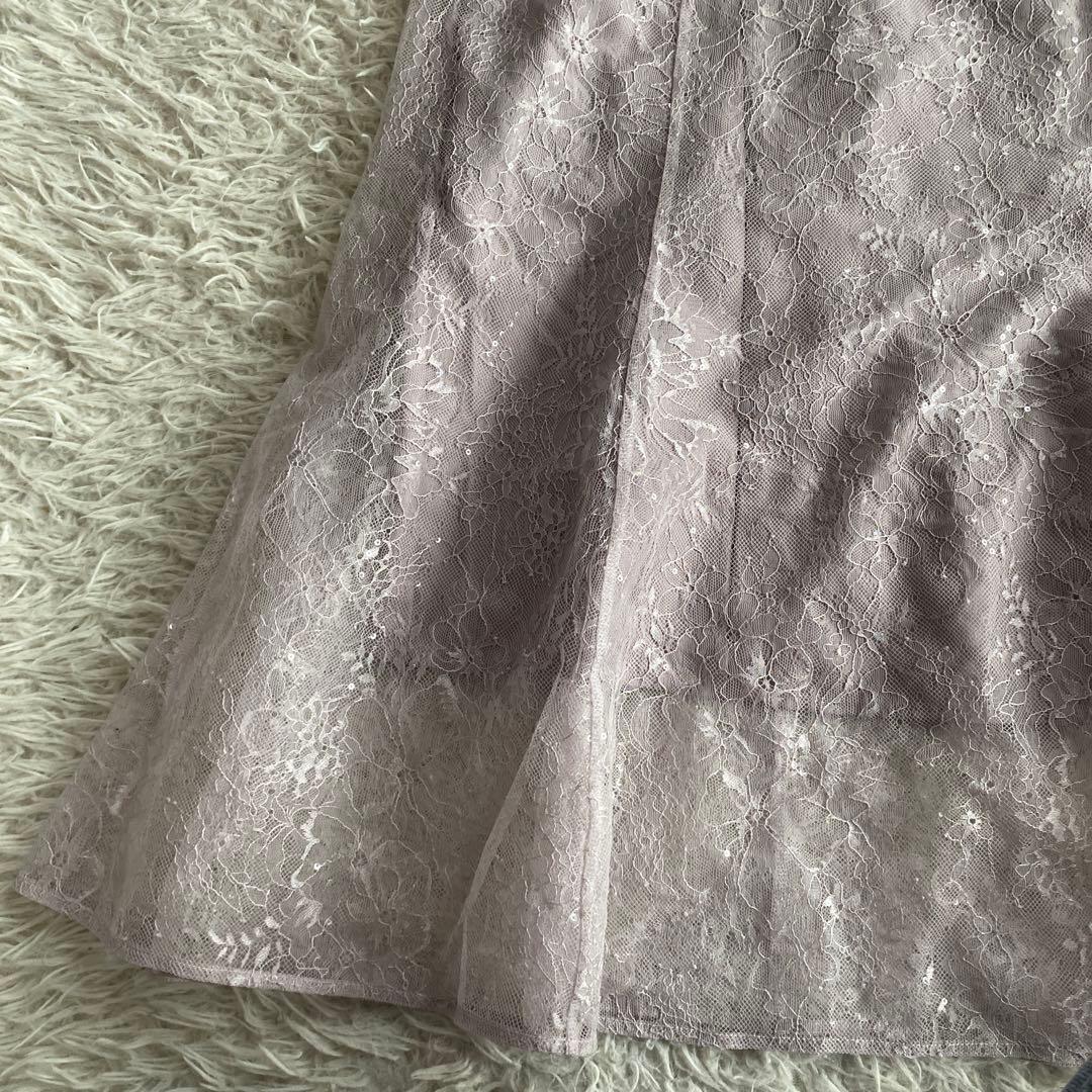 ka新品タグ付き　SNIDEL スパンコールレースドレス 1サイズ