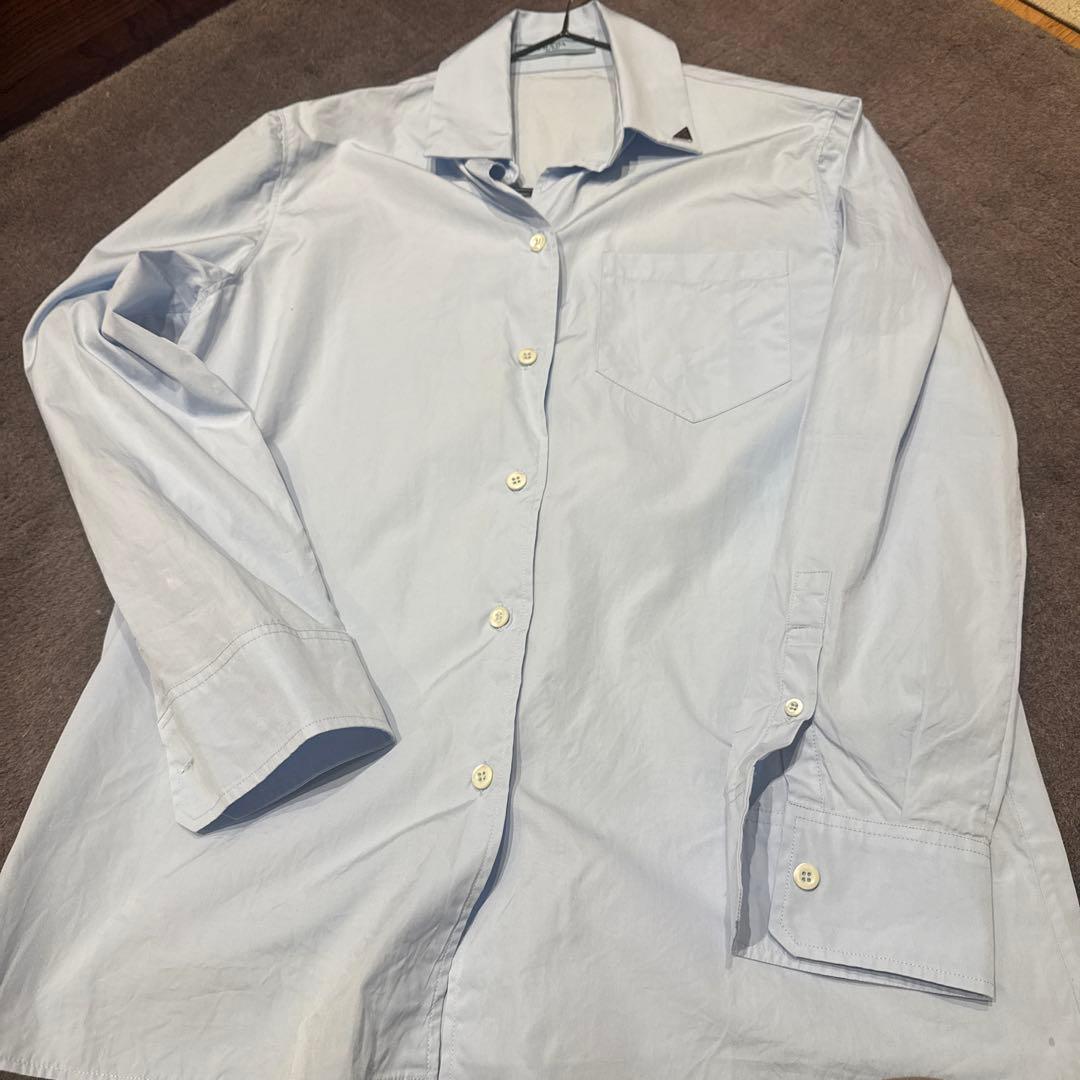 PRADA 長袖シャツ ライトブルー