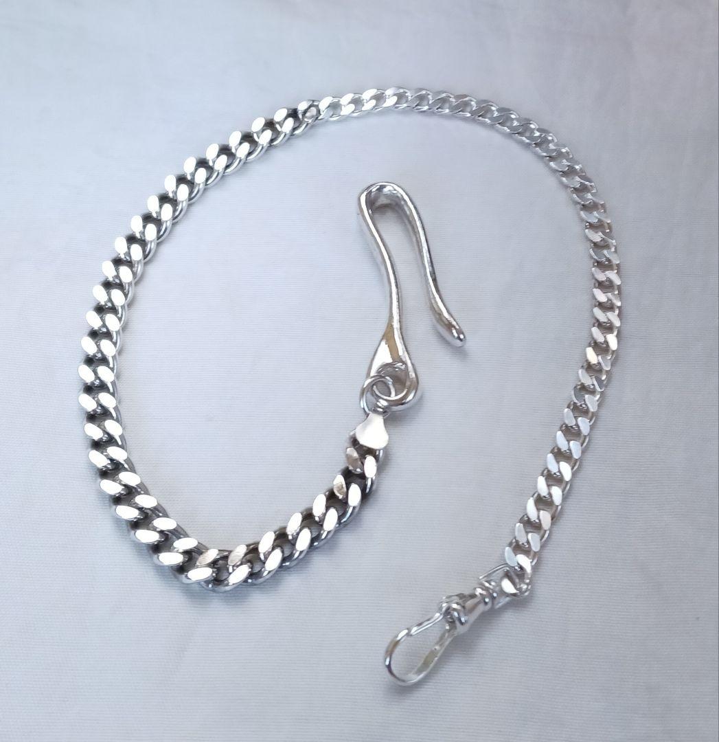 シルバー925 唐草　ウォレットチェーン　ショート