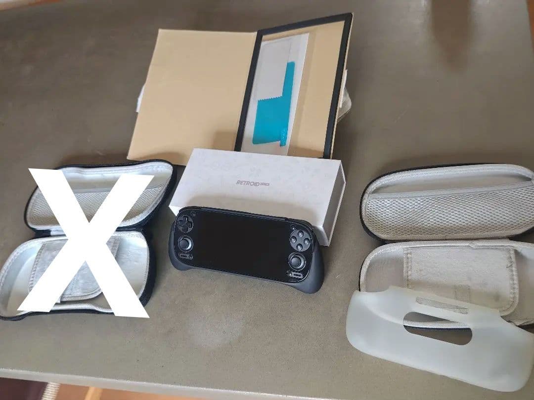 RETROID Pocket 5 黒 ゲーム機 バックプレート　ケースセット