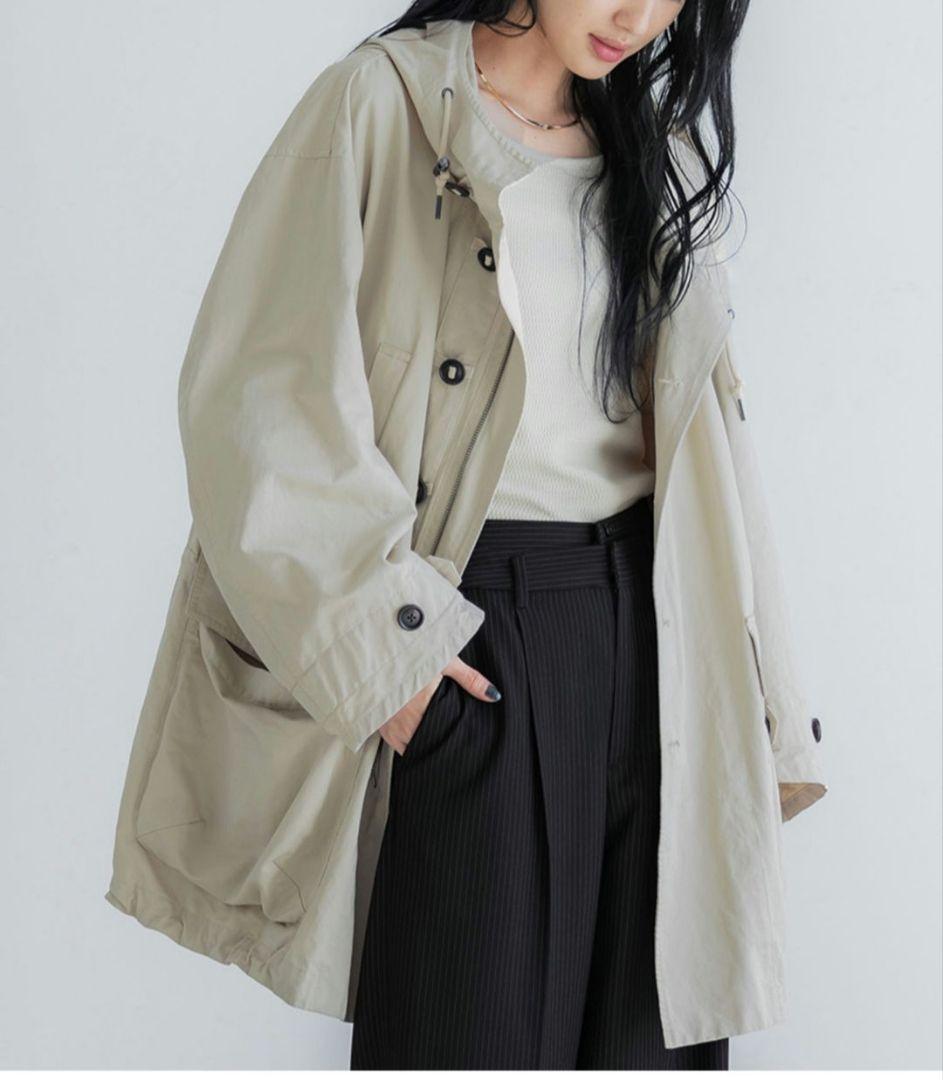 crewre クルーレ ピーチスキンモッズコート