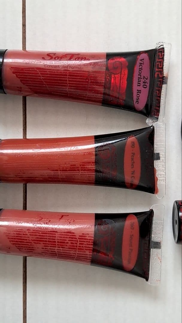 未使用未開封ありリップアートメイク色素5本セットソフタップsoftap