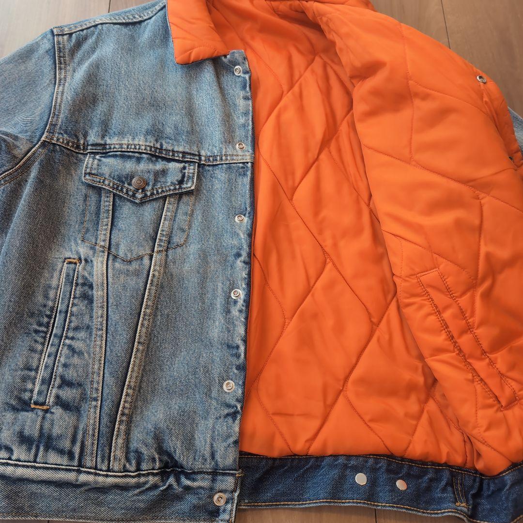 SUPREME✕Levi's デニムジャケット オレンジ　リバーシブル