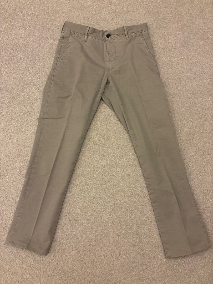 インコテックス　コットンギャバンジィチノ　ライトグレー　W29 pt 100型