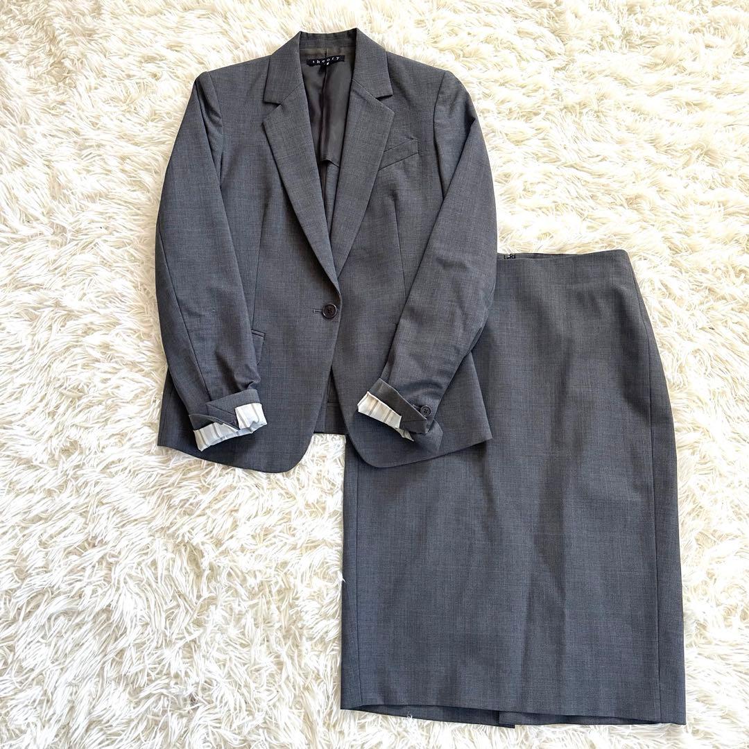 美品 Theory GABE 現行タグ スカートスーツセットアップ 0