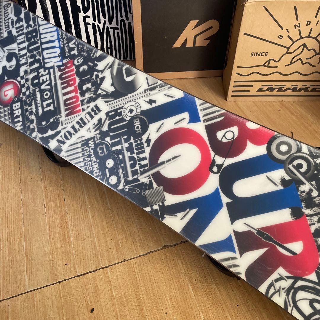 BURTON×K2　バートン　ワイドモデル　バインディング付スノーボードセット
