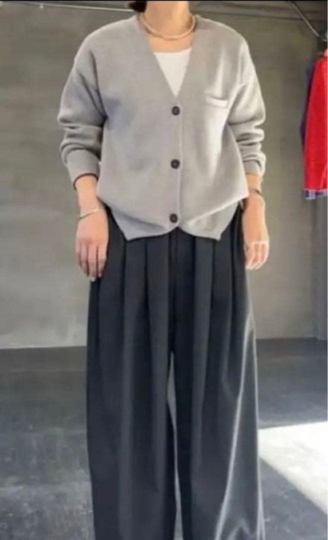 新品 SOLAMONATソラモナ ウエハースニット ノーカラージャケット