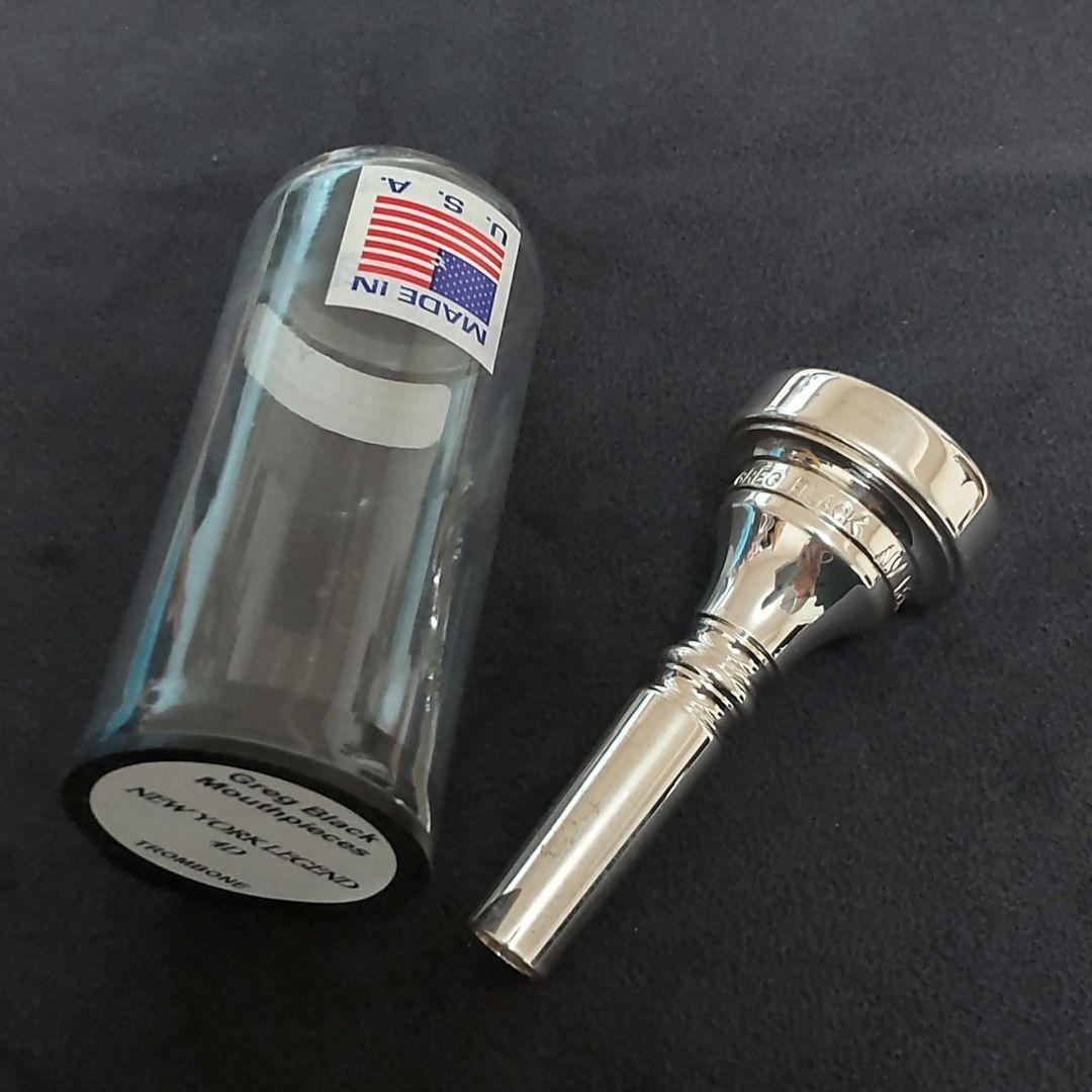 【GREG BLACK / 4D】トロンボーン マウスピース（太管）