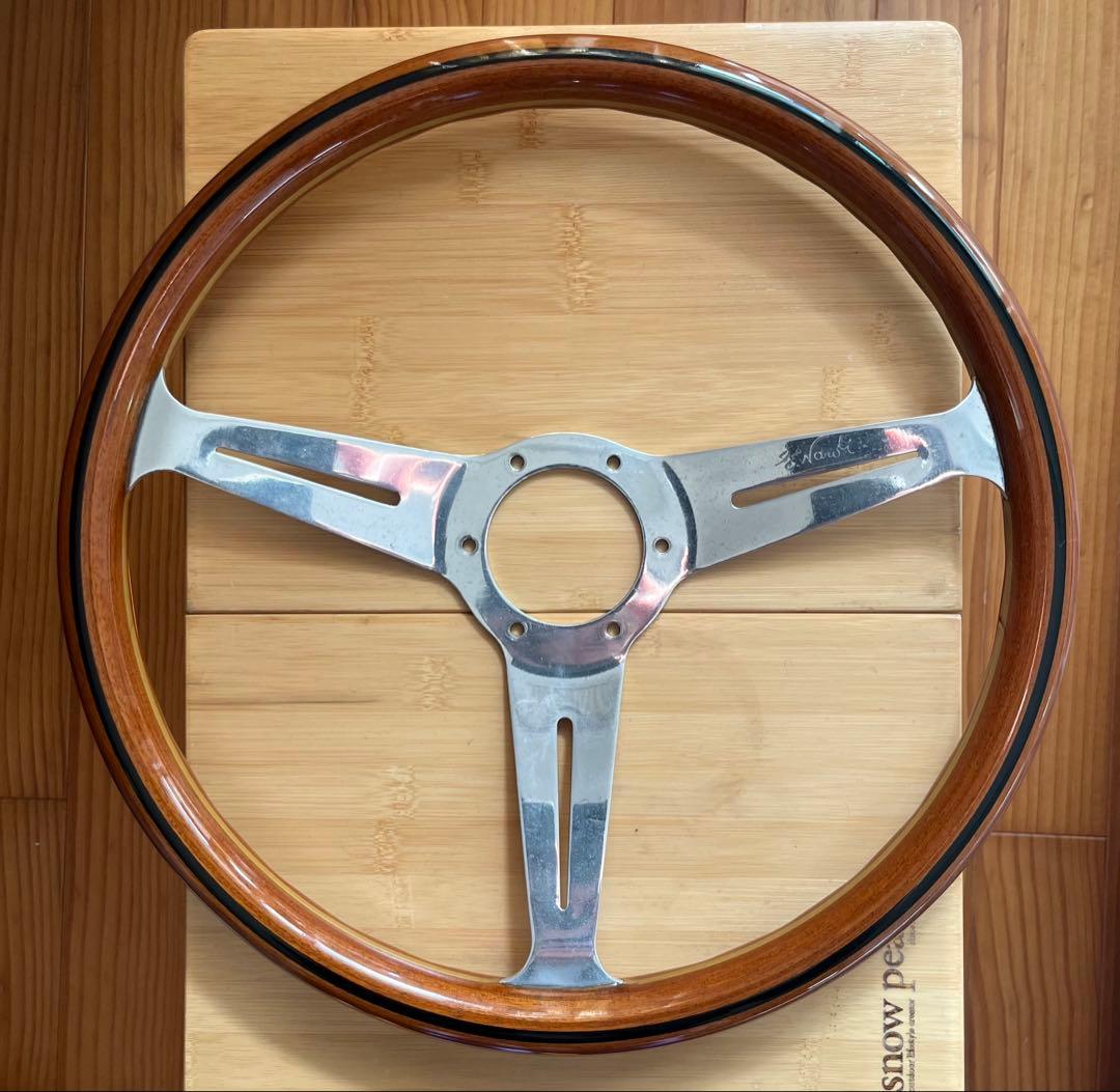 【当時物】ナルディ　36.5π ステアリングホイール　ウッド