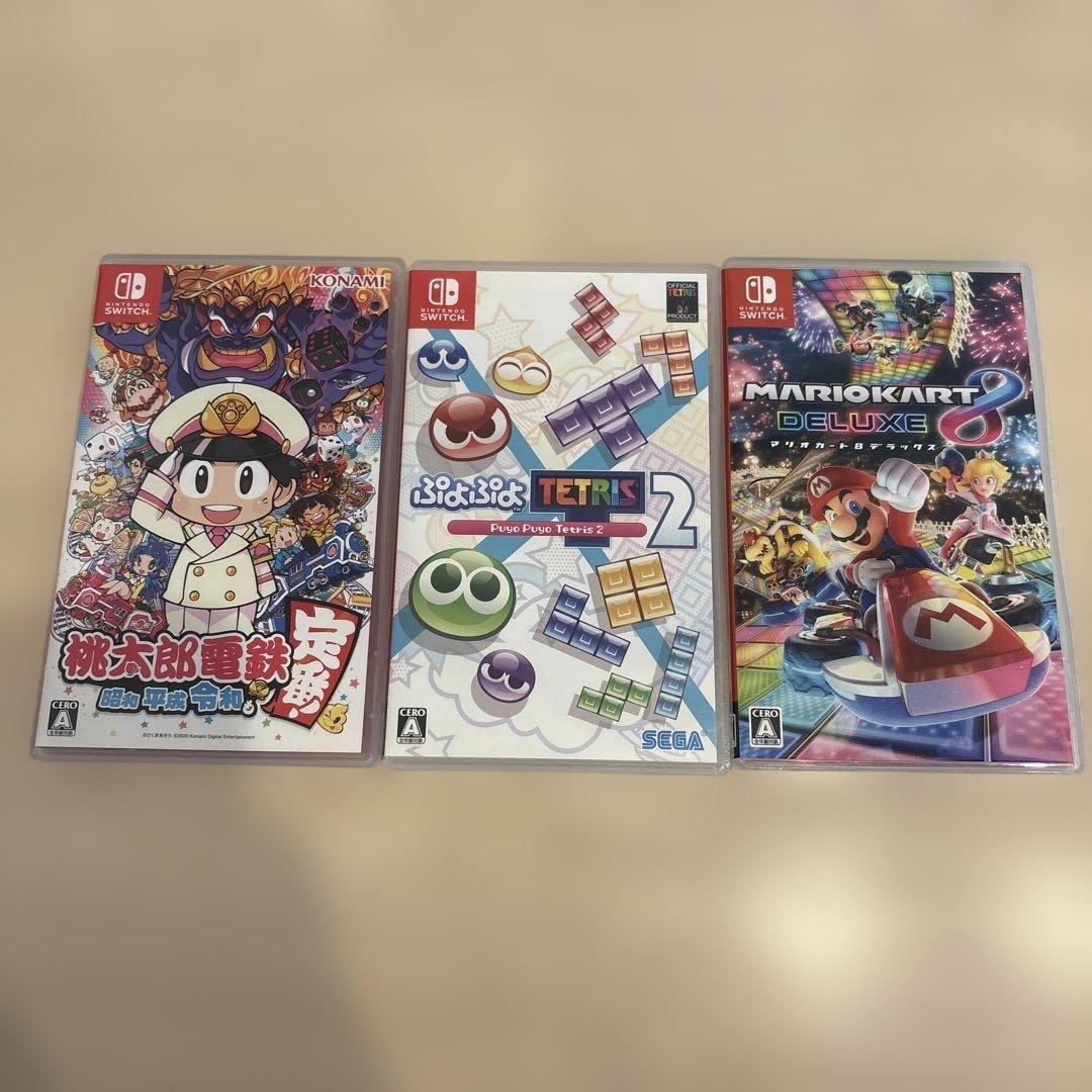 任天堂Switch ソフト　まとめ売り　マリオカート　桃鉄　ぷよぷよテトリス