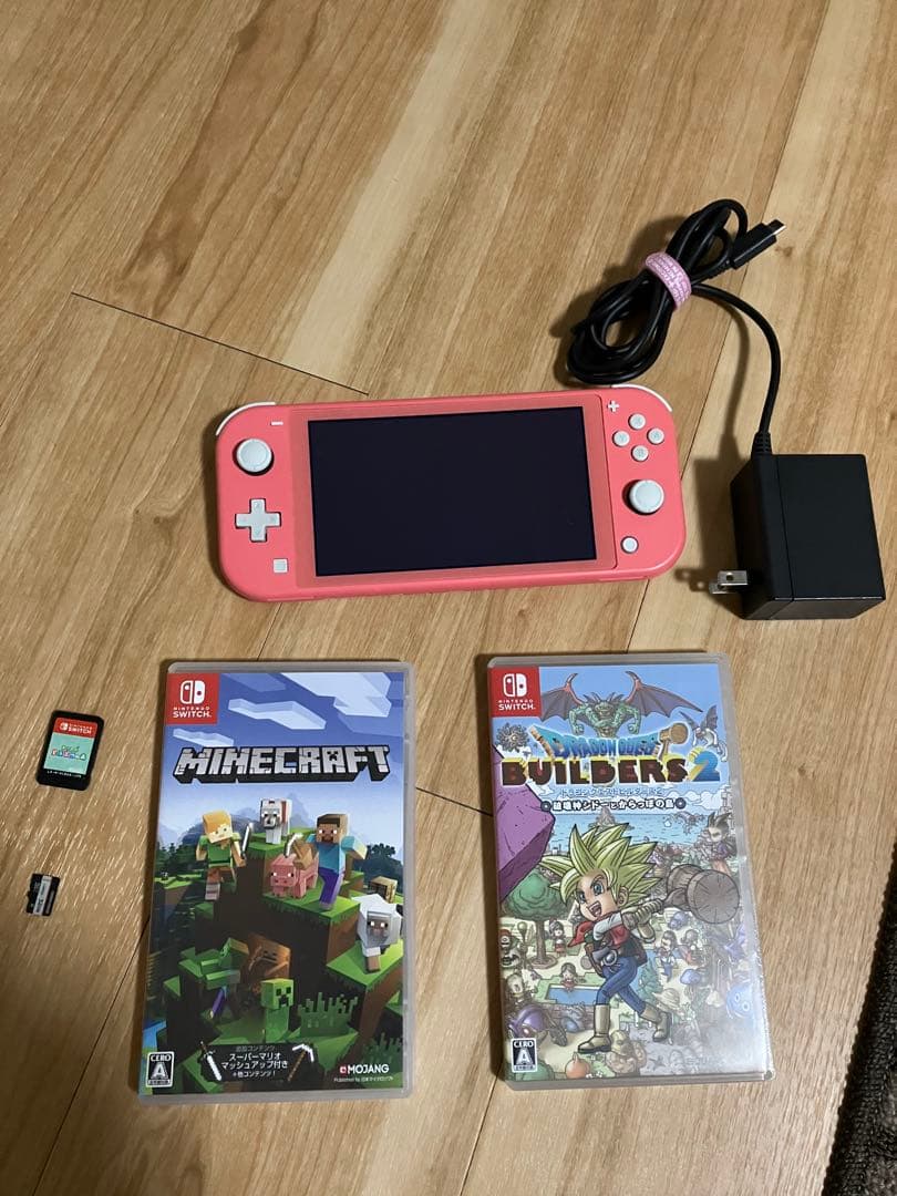 Nintendo Switch Lite 本体 + ゲーム3本　SDカード付