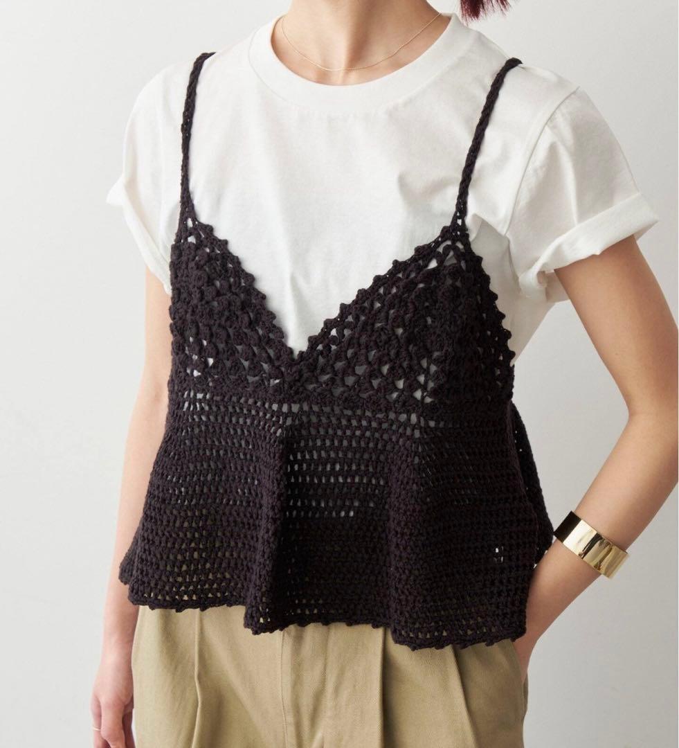 Spick and Span スピックアンドスパン　クロシェニットキャミソール