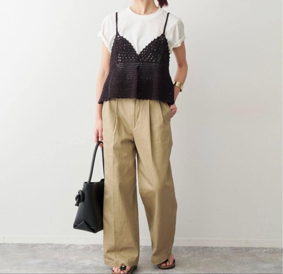 Spick and Span スピックアンドスパン　クロシェニットキャミソール