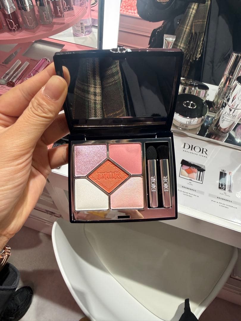 DIOR アイシャドウパレット & リップスティック #121