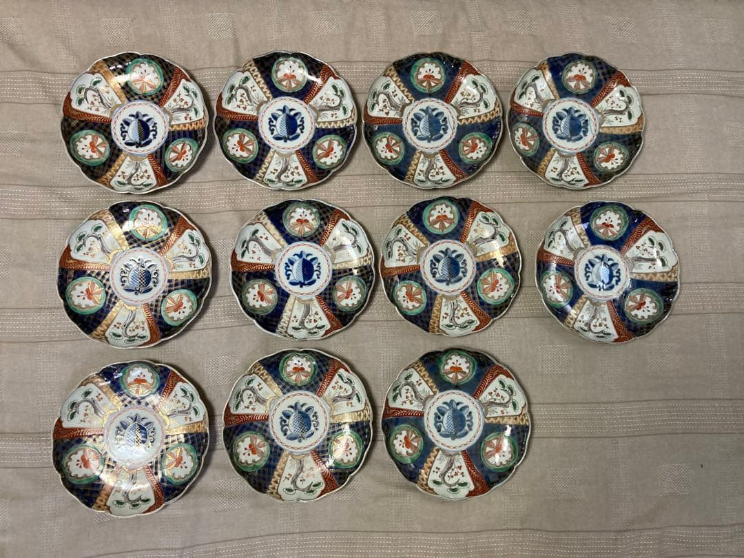 伊万里焼皿　直径約24センチ　11枚