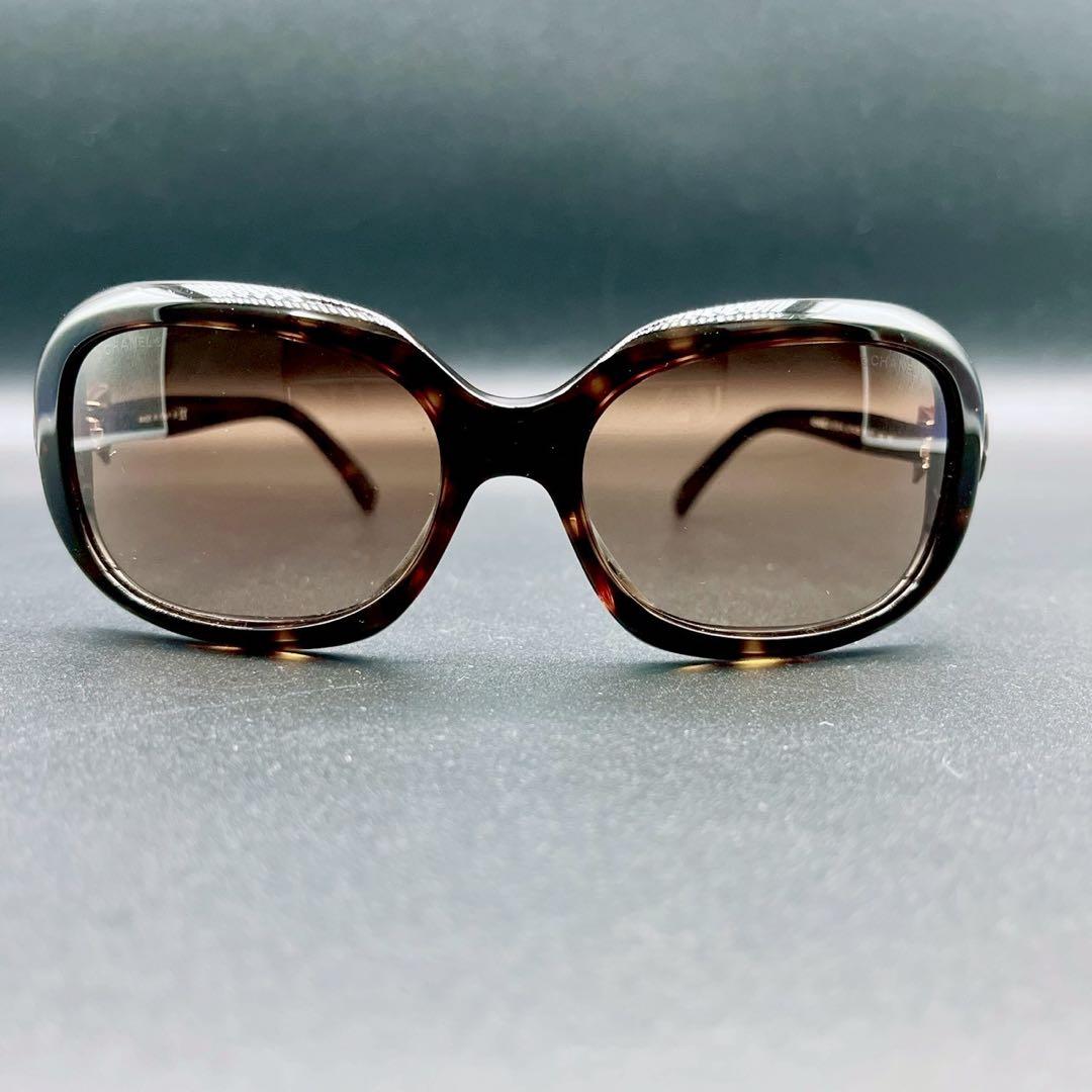 小物 CHANEL sunglasses eyewear ribbon brown