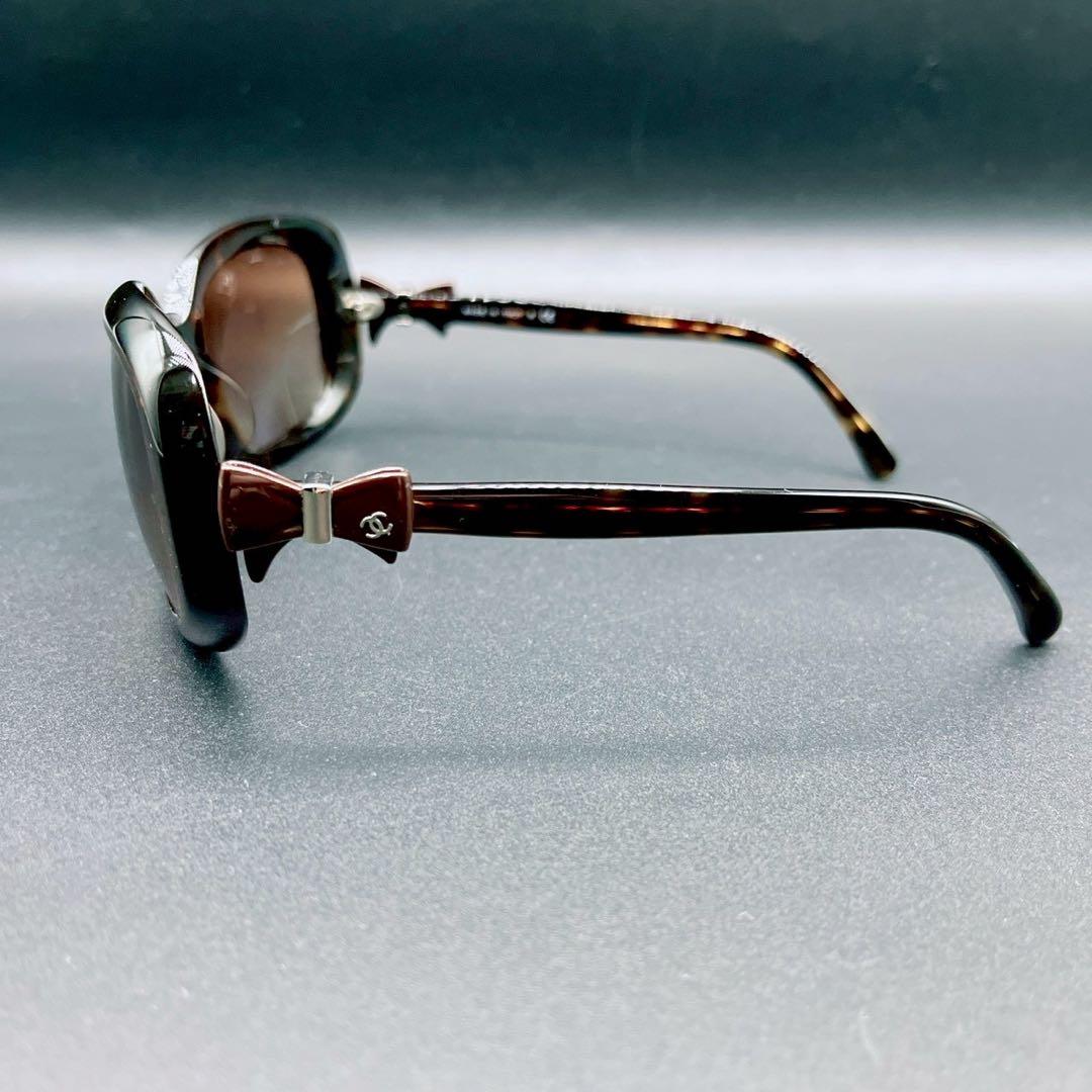 小物 CHANEL sunglasses eyewear ribbon brown