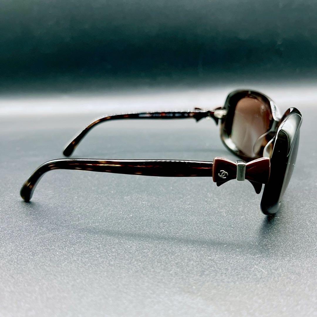 小物 CHANEL sunglasses eyewear ribbon brown