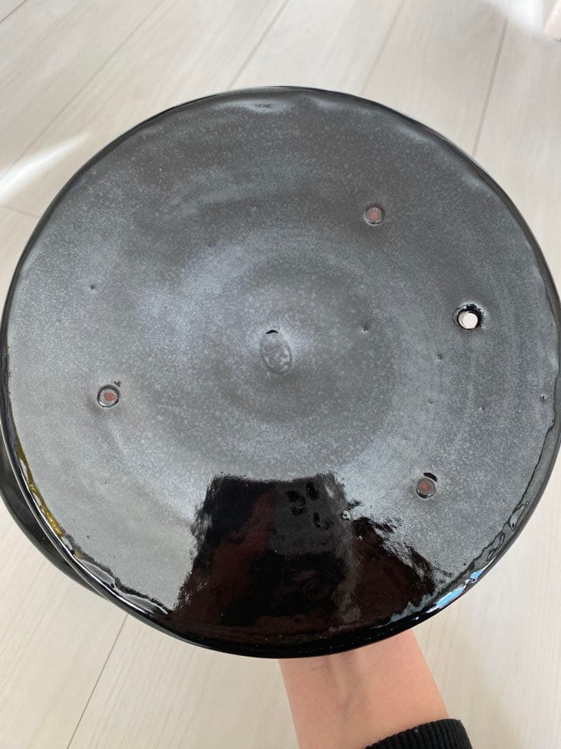 雲井窯　土鍋　五合炊き　鴨釉きまぐれ御飯鍋