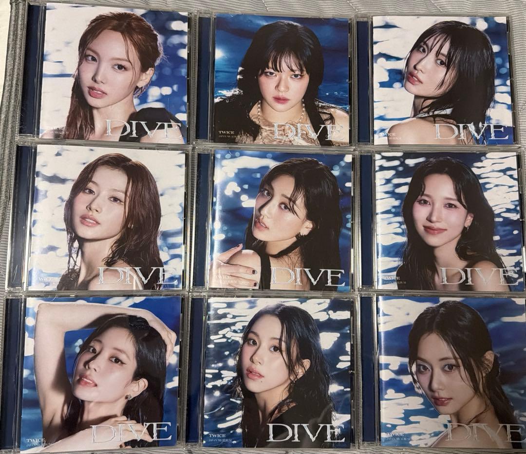 TWICE JAPAN 5th ALBUM DIVE CD ソロ盤 9枚セット