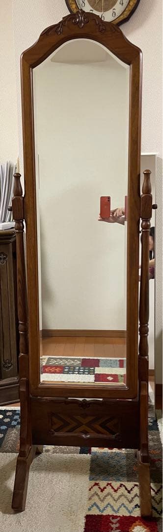 姿見　スタンドミラー　アンティーク　ヴィンテージ