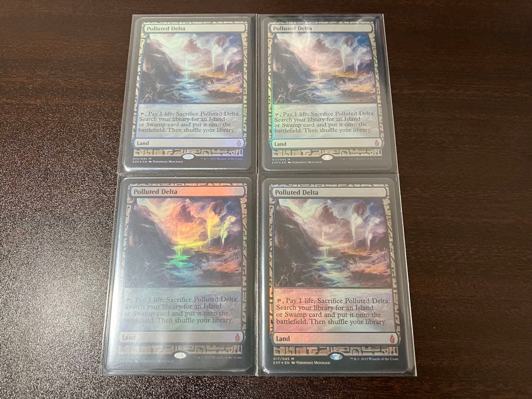 MTG foil 汚染された三角洲 Polluted Delta 4枚セット