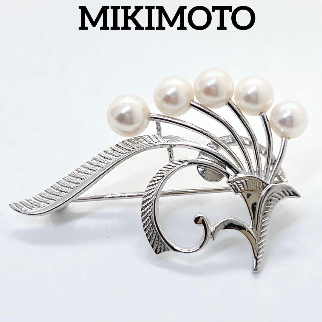美品✨MIKIMOTO ミキモト アコヤパール　ブローチ　コサージュ