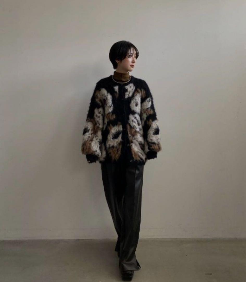 トップス Ameri VERONICA JACQUARD KNIT CARDIGAN