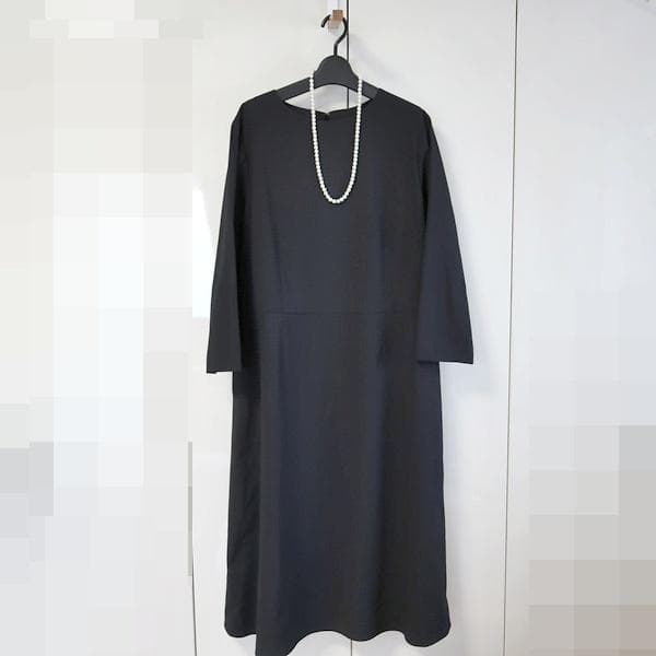 美品■ニューヨーカー■大きいサイズ17号■千鳥格子のワンピース■黒　フォーマル